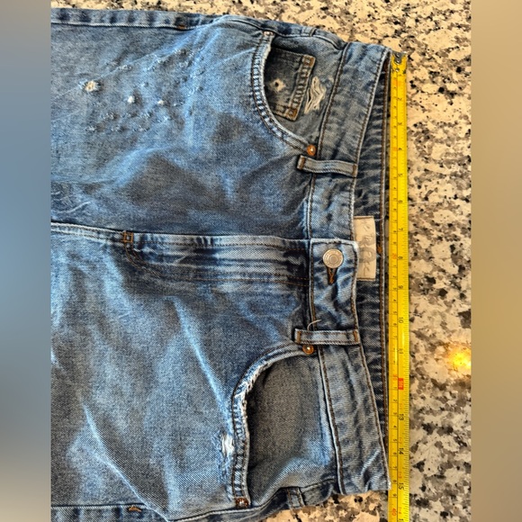 We The Free People Deconstructed Distress Jeans Size 30 Grungecore Casual Chic - Picture 11 of 13